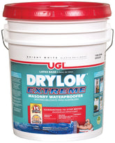 UGL DRYLOK EXTREME Series 28615 Masonry Waterproofer, White, Liquid, 5 gal Pail